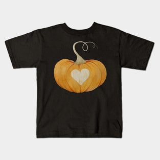 Pumpkin with a Heart Kids T-Shirt